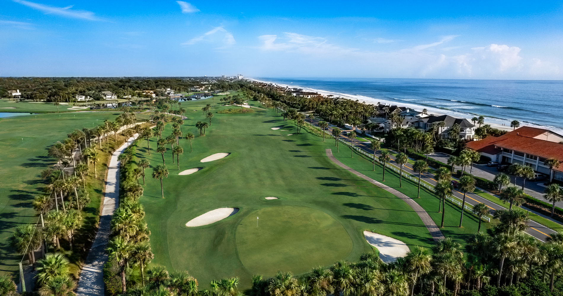 Aerial view of the Ocean Golf Course at our Northeast Florida Golf Resort